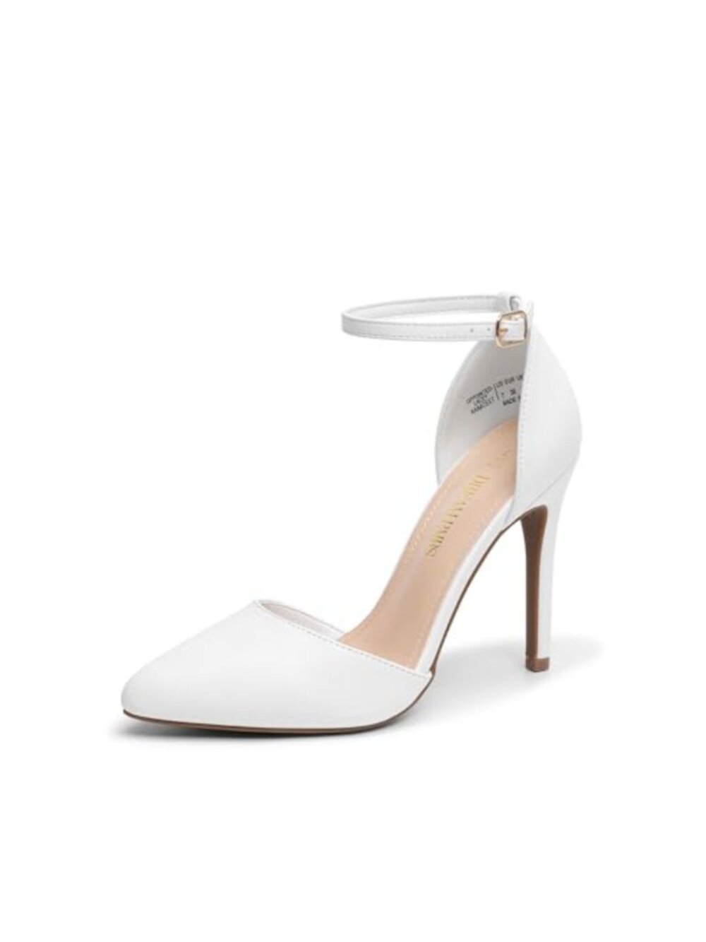 Dream Pairs Women's Stiletto Heels Pointed Toe Ankle Strap Pumps 4 Inch